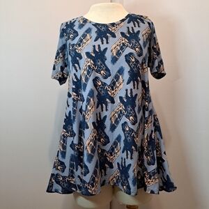 Lularoe Perfect T  giraffe print XS